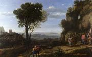 Claude Lorrain Landscape with David and the Three Heroes (mk17) oil painting reproduction